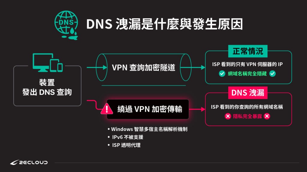 DNS 洩漏是什麼與發生原因